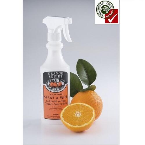 Orange Squirt Labelled Spray Bottle 500ml