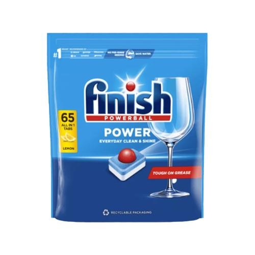 Finish Powerball Lemon Dishwashing Tablets 65pk
