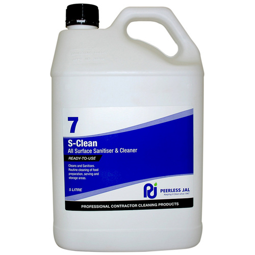 Peerless Jal S-Clean Surface Sanitiser & Cleaner 2x5L CTN