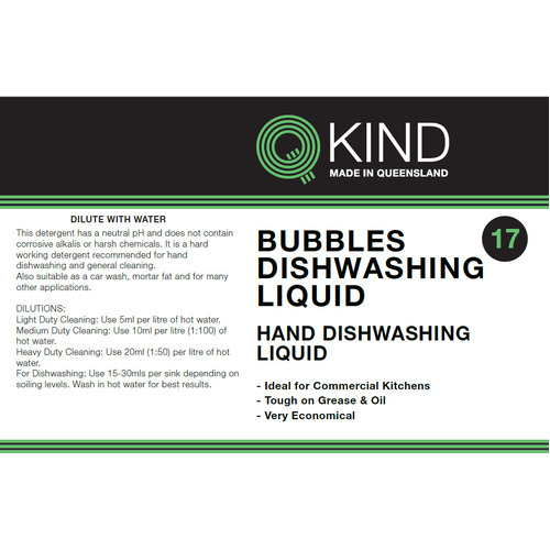 QKIND Bubbles Dishwashing Liquid 20L