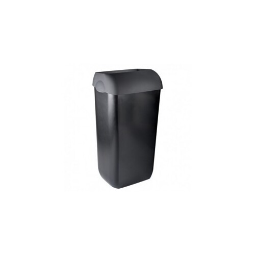 23L Black Waste Paper with Lid