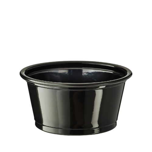 Castaway Medium Portion Control Cups 59ml 2500/ctn Black