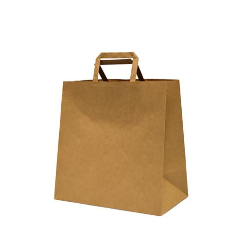 Castaway Paper Takeaway Bags with Flat Handles, Medium 200/ctn