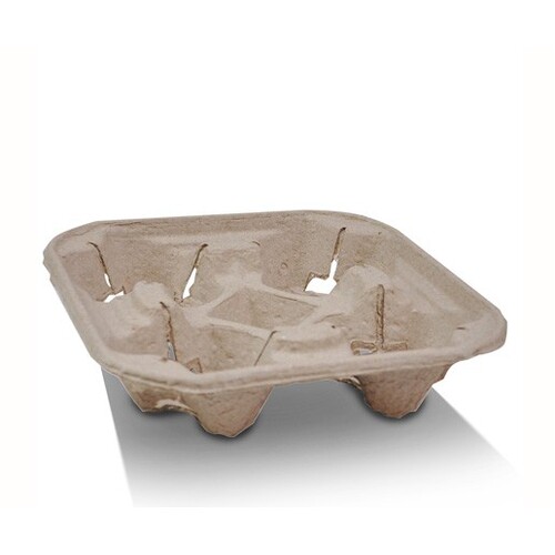4 Cup Cardboard Carry Tray to suit 8-24oz Cups 200/ctn