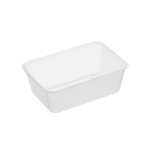 750ml Microwave Safe Recyclable Plastic Food Storage Container Rectangle 500/ctn