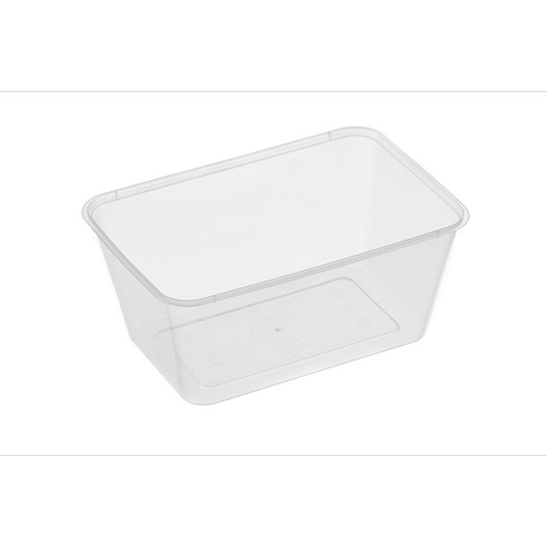 1000ml Microwave Safe Recyclable Plastic Food Storage Container Rectangle 500/ctn
