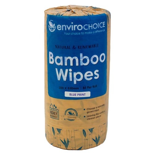 Envirochoice Bamboo Wipes Roll 300 x 530mm 85 per roll Blue