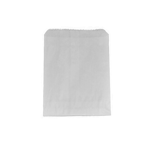 Greenmark 3 Flat White Double Lined Grease Proof Paper Bags - 500 pc/ctn