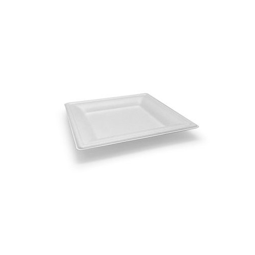 Greenmark Sugarcane 6" Square Plate - 600 pc/ctn