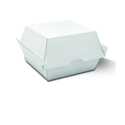 Greenmark White Corrugated Takeaway Burger Box -250 pc/ctn