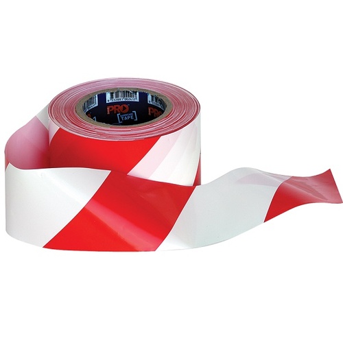 Red & White Barrier Tape 100m x 75mm