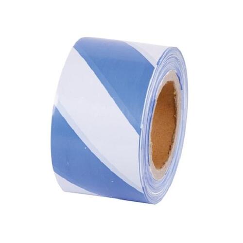 Blue & White Barrier Tape 100m x 75mm