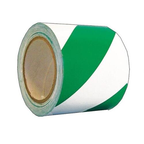 Green & White Barrier Tape 100m x 75mm