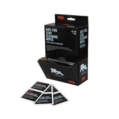 Pro Choice Anti-Fog Lens Cleaning Wipes 100 Pack