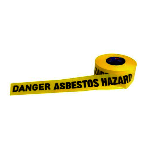 Barricade Tape - 300m x 75mm DANGER ASBESTOS DUST HAZARD Print