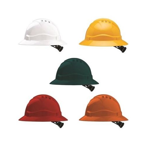 Pro Choice V6 Full Brim Vented Hard Hat with Rachet Harness