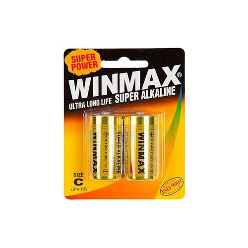 Winmax Ultra Alkaline C Battery 2pack