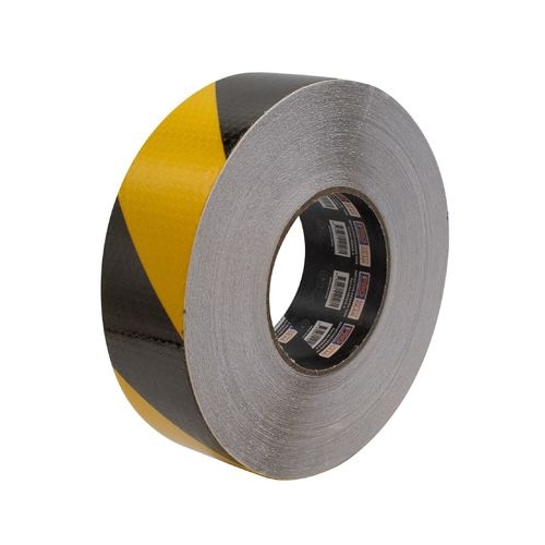 Pro Choice Self Adhesive Reflective Hazard Tape Yellow & Black. 50m x 50mm