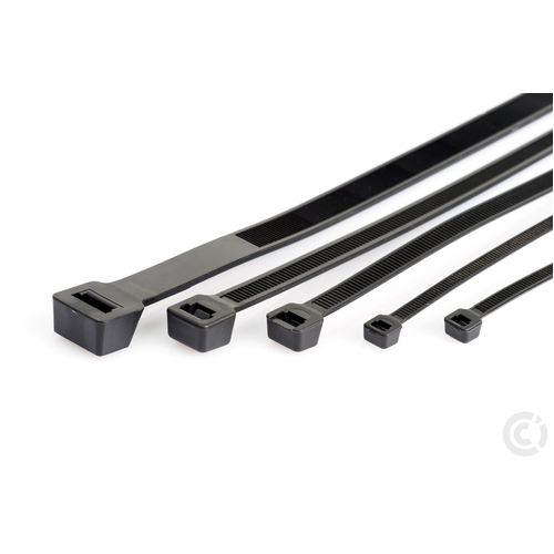 Cable ties - Standard Duty - BLACK 250 x 3.6mm 100/pack