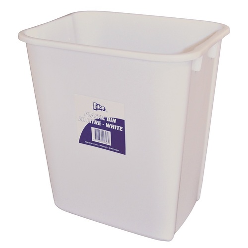 Edco 20L Desk Bin White