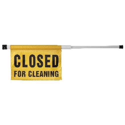 Oates Spring Loaded Doorway "Closed for Cleaning" Sign