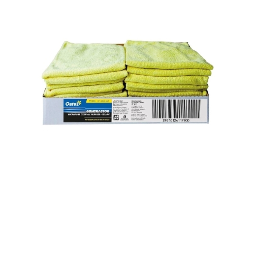 Oates Microfibre Cloth 40x40cm Yellow