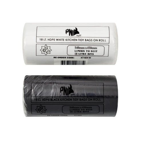 18L White Kitchen Tidy Bin Liner 1000/ctn
