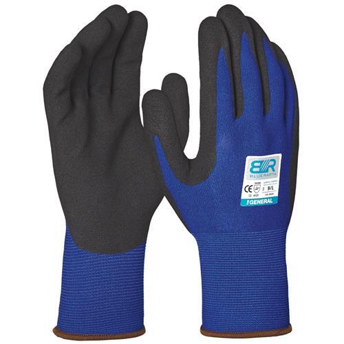 BlueRapta 'The General' General Purpose Nitrile Foam Palm Gloves