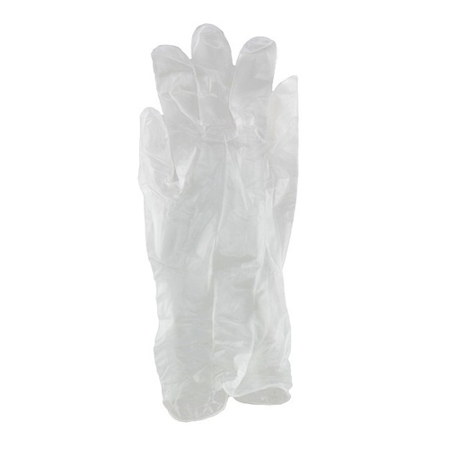 Clear Powderfree Vinyl Gloves Medium 100pk