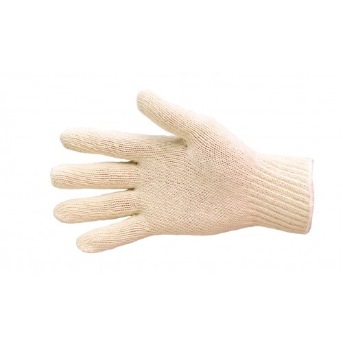 Cream Poly Cotton Gloves- Medium - Pair
