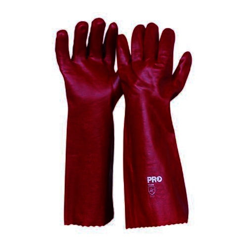 Pro Choice 45cm Red PVC Gloves Large