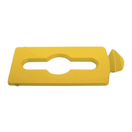 Rubbermaid Slim Jim Recycling Station Yellow Mixed Recycling Lid