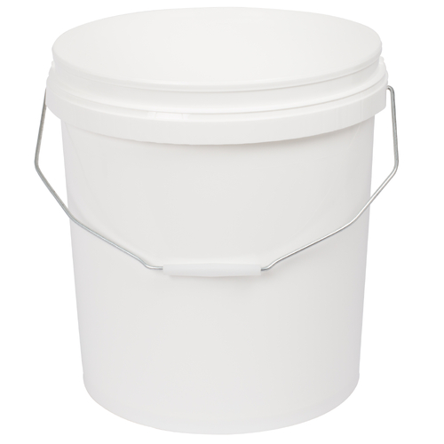 15L White Pail/Bucket Tamper Evident Sleeved