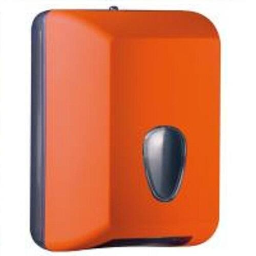 "Soft Touch" Interleaf Toilet Paper Dispenser Orange