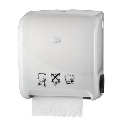 Jaws Mechanical Autocut Hand Towel Dispenser White
