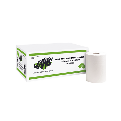 Jaws 2ply 120m Autocut Roll Towel (20cm) 6/ctn