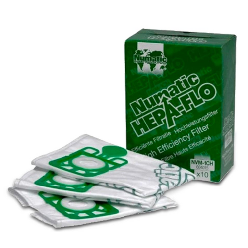 Numatic Hepaflo High Efficiency Dust Bags to Suit Henry Hoover Vacuum NVM-1CH 10pk