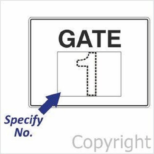 Gate Number Sign 