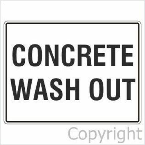 Construction Sign - Concrete Wash Out