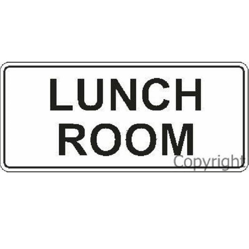 Lunch Room - 100 x 350mm Self Stick Vinyl. 