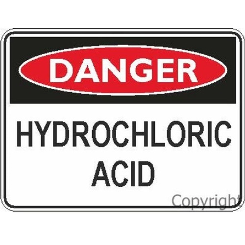 Danger Sign - Hydrochloric Acid