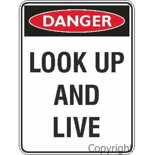 Danger Sign - Look Up And Live