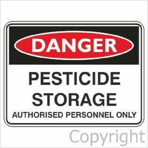 Danger Sign - Pesticide Storage