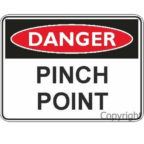 Danger Sign - Pinch Point