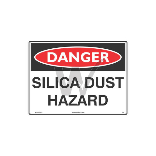 Danger Sign- Silica Dust Hazard