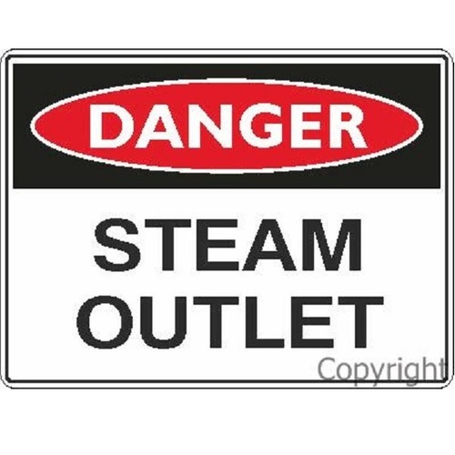 Danger Sign - Steam Outlet