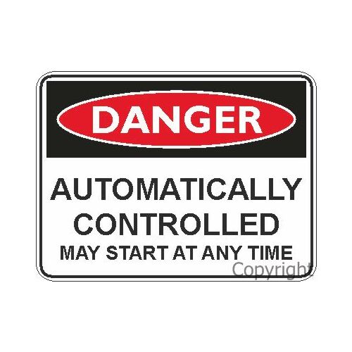 Danger Sign - Automatically Controlled