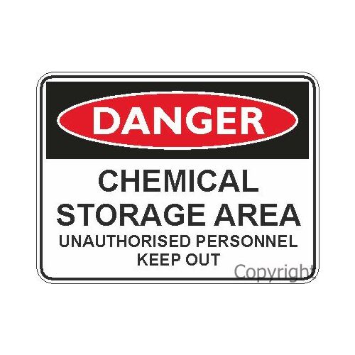 Danger Sign - Chemical Storage Area