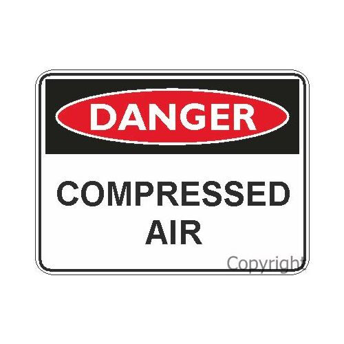 Danger Sign - Compressed Air