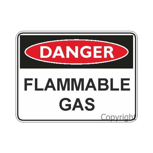 Flammable Gas - Danger Sign
